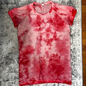 Lululemon Athletica Pink Tie-Dye Top